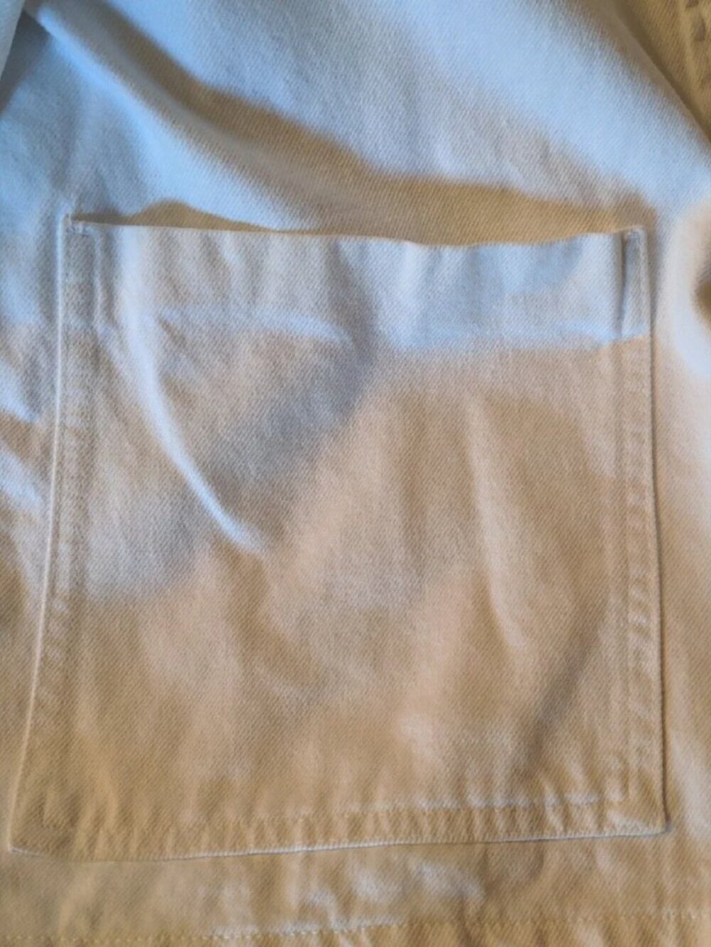 Zara Cotton White Oversized Denim Jacket Size XS - Picture 6 of 8
